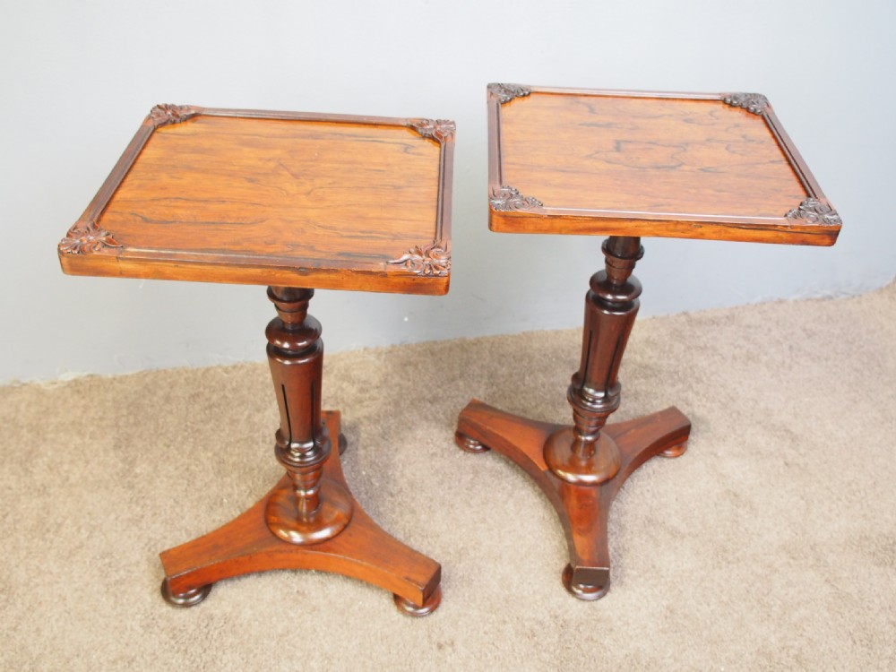 Pair of Regency Rosewood Wine Tables View III