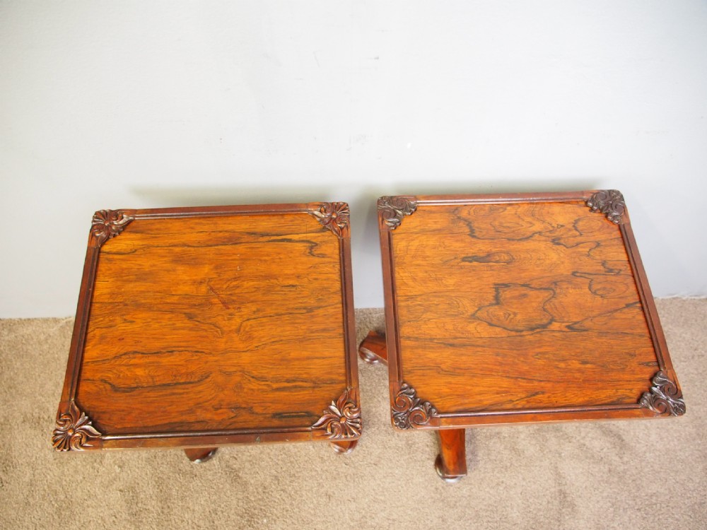 Pair of Regency Rosewood Wine Tables View IV