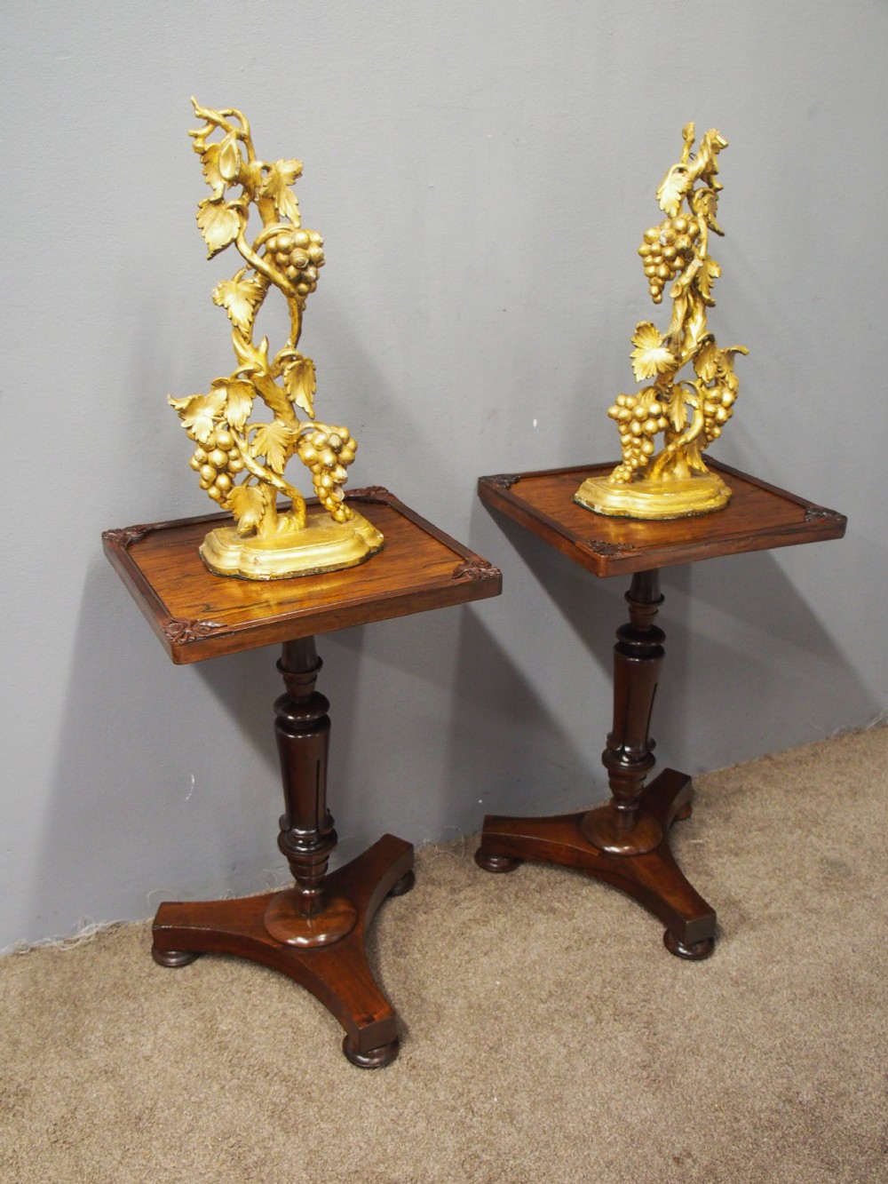 Pair of Regency Rosewood Wine Tables View VIII