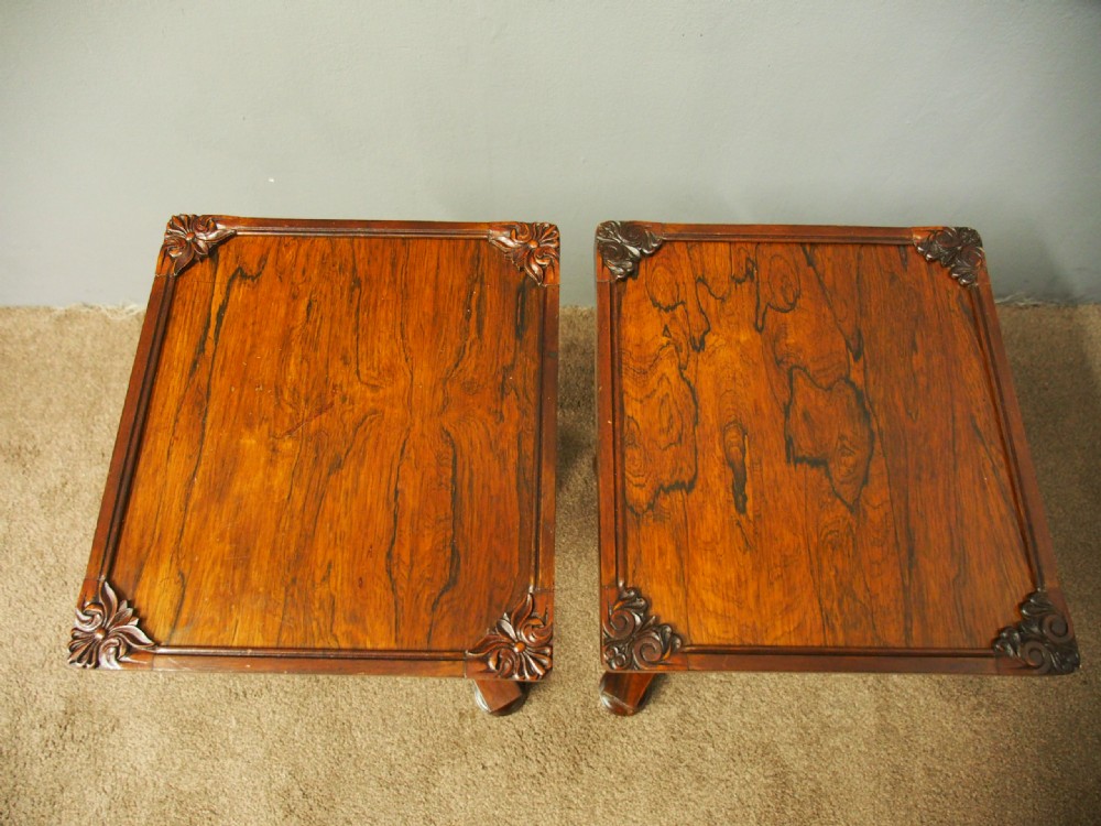 Pair of Regency Rosewood Wine Tables View X