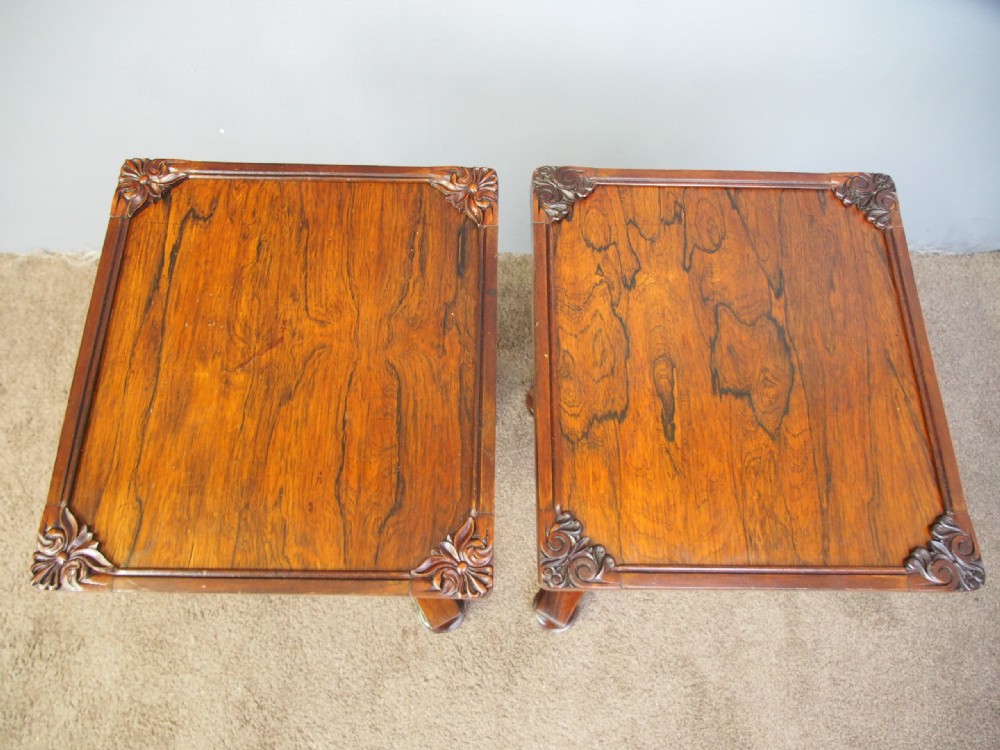 Pair of Regency Rosewood Wine Tables View XI