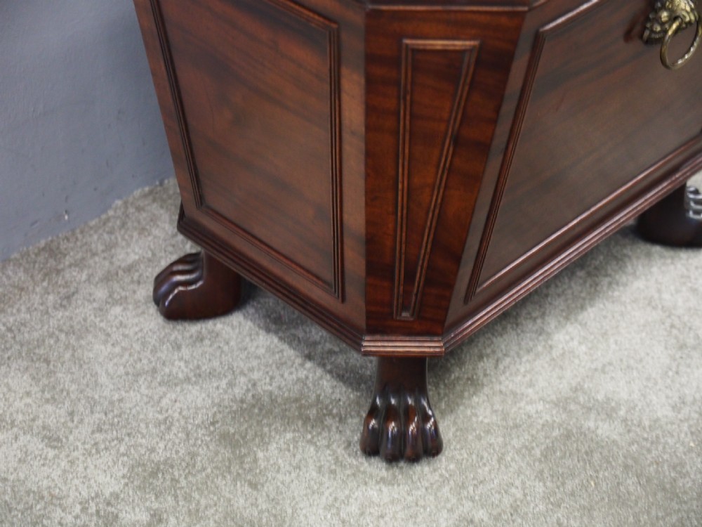 Georgian Mahogany Sarcophagus Wine Cooler View VI
