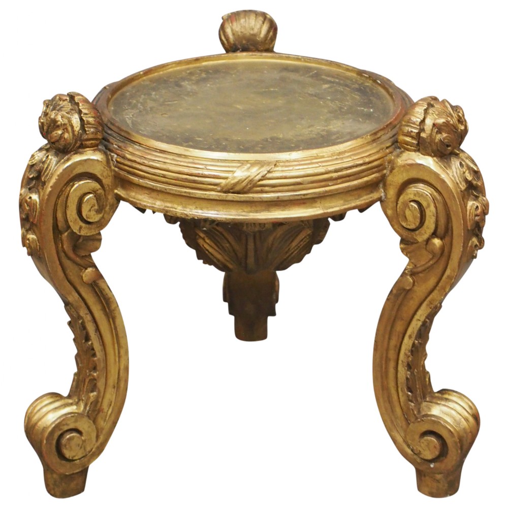 Carved Gilded Jardiniere Stand