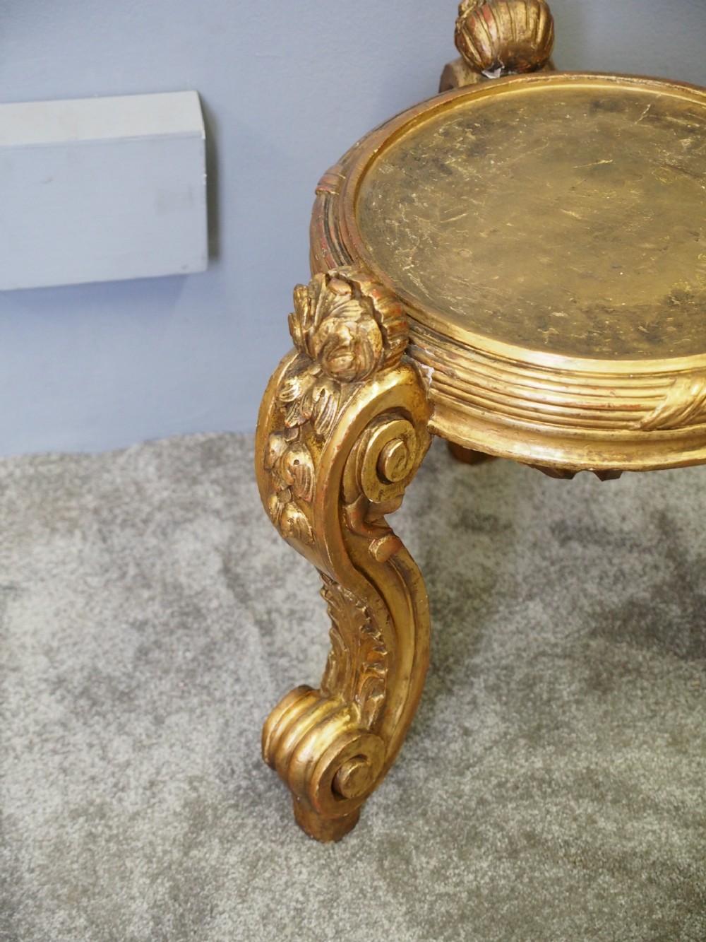 Carved Gilded Jardiniere Stand View IV