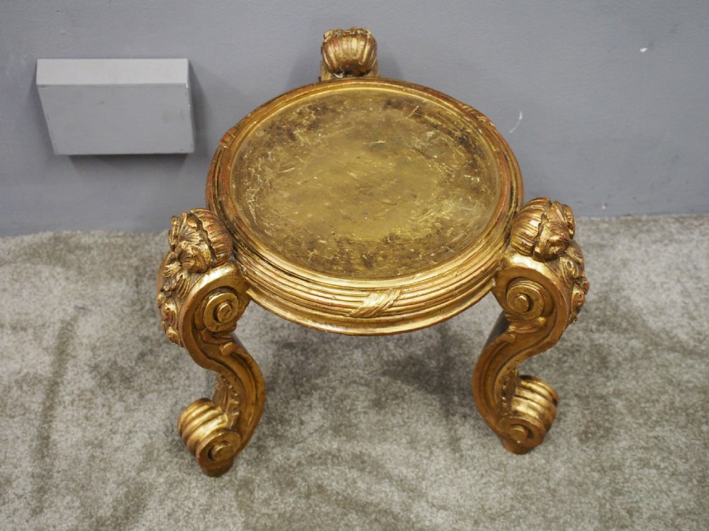 Carved Gilded Jardiniere Stand View V