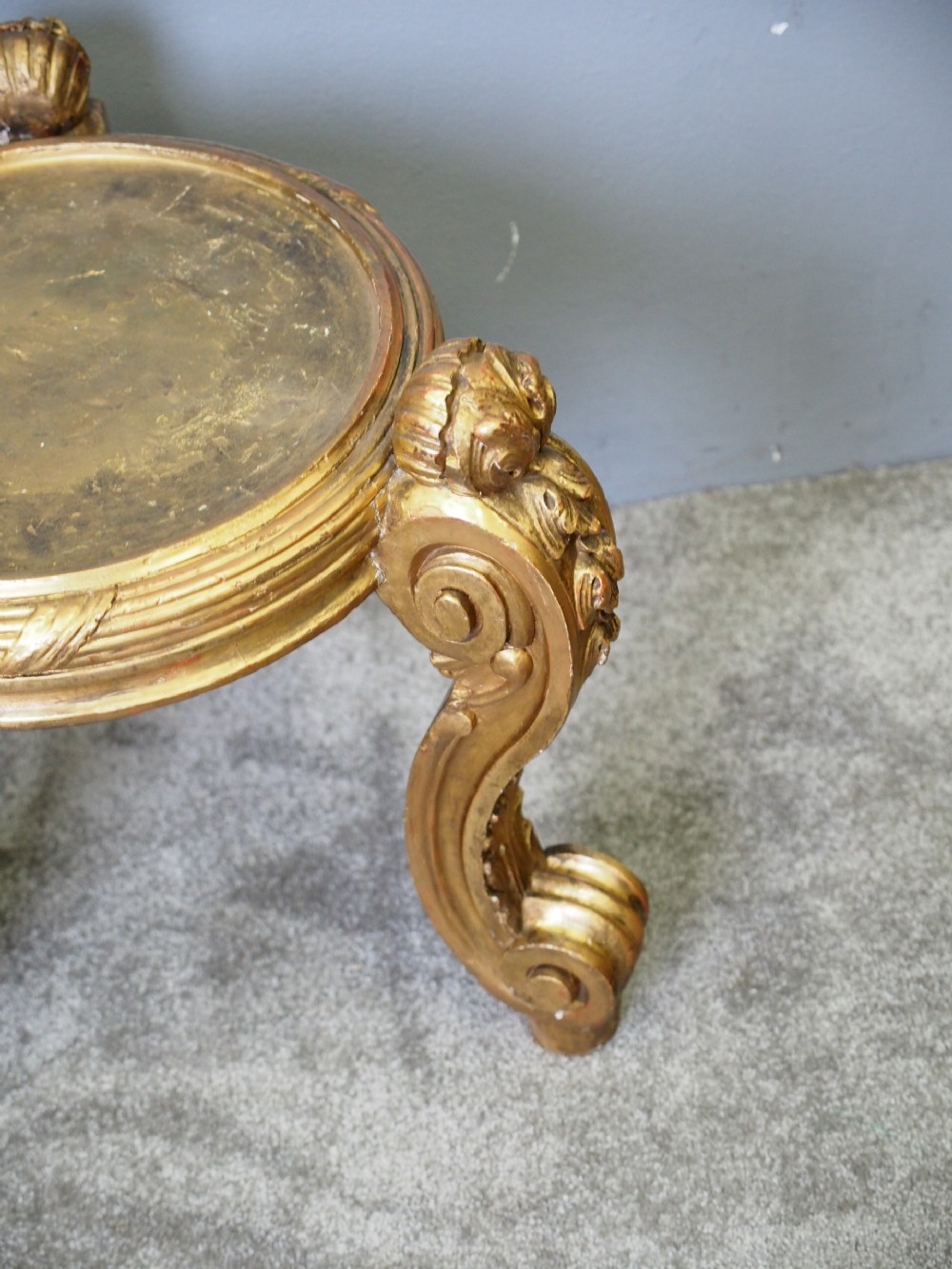 Carved Gilded Jardiniere Stand View VII