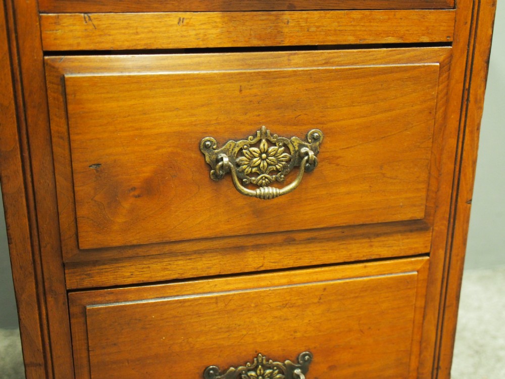 Pair of Late Victorian Walnut Bedsides View VIII