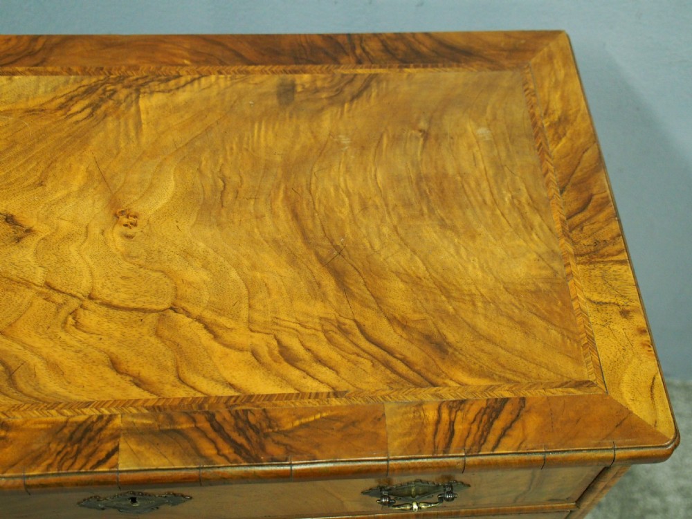 Neat George II Style Walnut Kneehole Desk View XIII