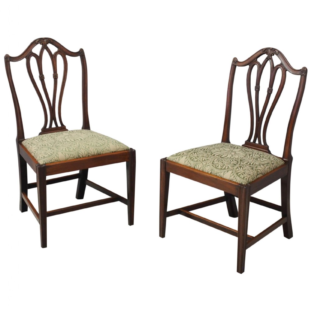 Pair of George III Mahogany Dining Chairs