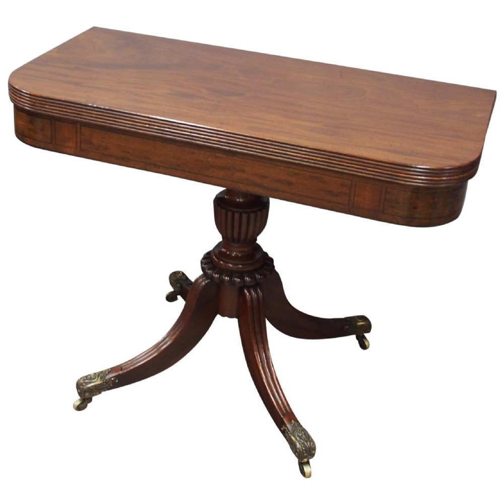 Scottish Mahogany Foldover Tea Table