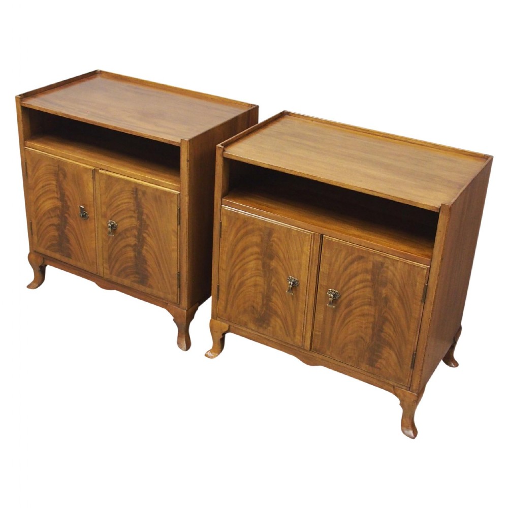 Pair of Mahogany Cabinets or Bedsides by Whytock and Reid