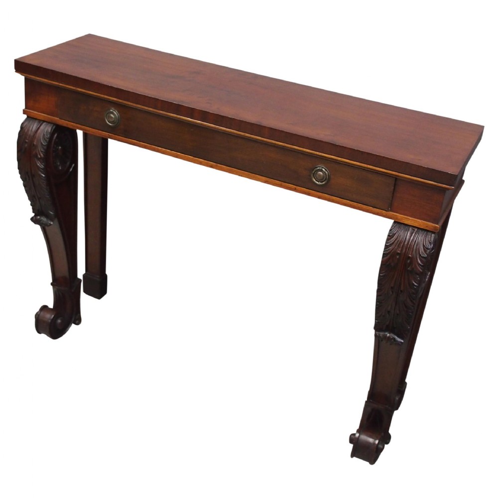 Narrow Regency Mahogany Hall Table