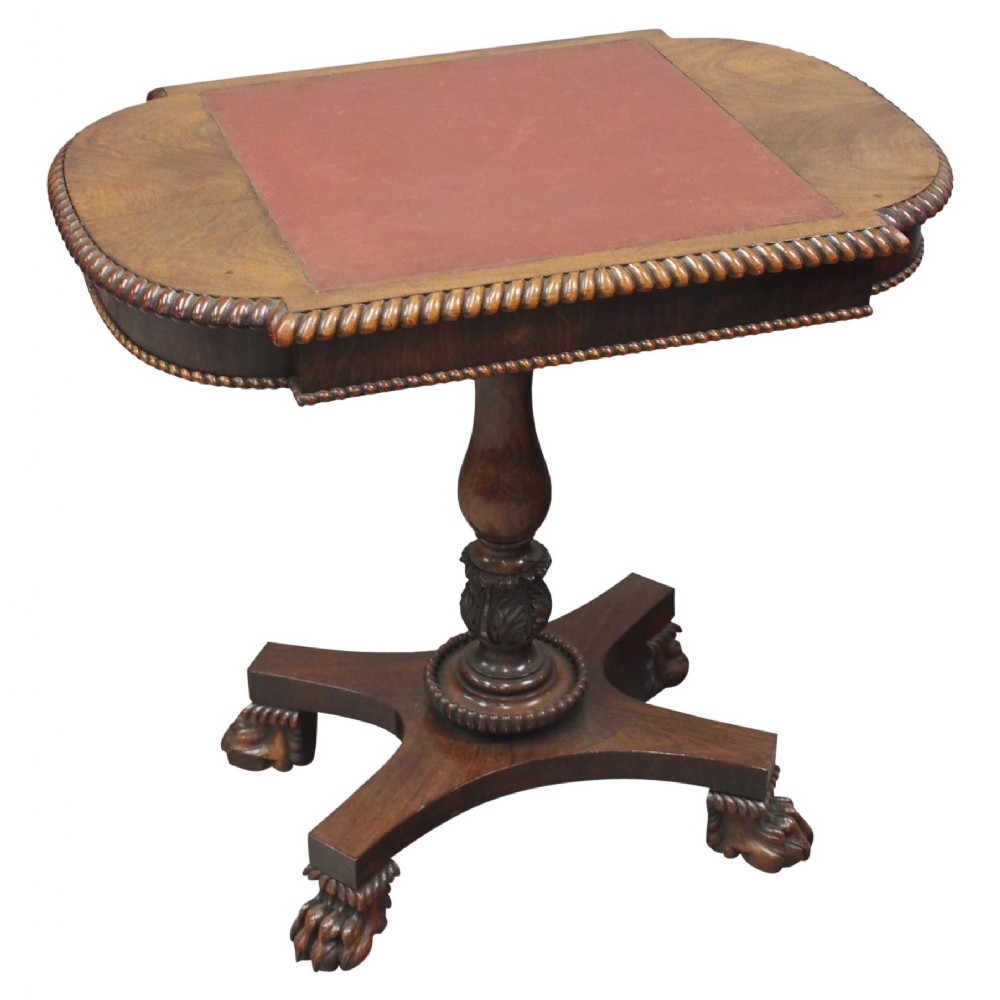 William IV Rosewood Library Table