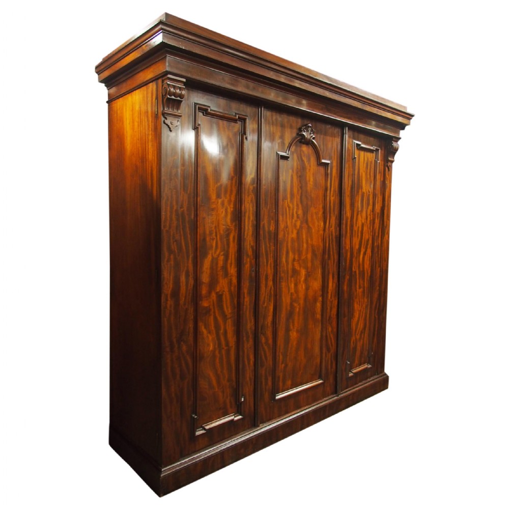 Victorian Mahogany 3 Door Wardrobe