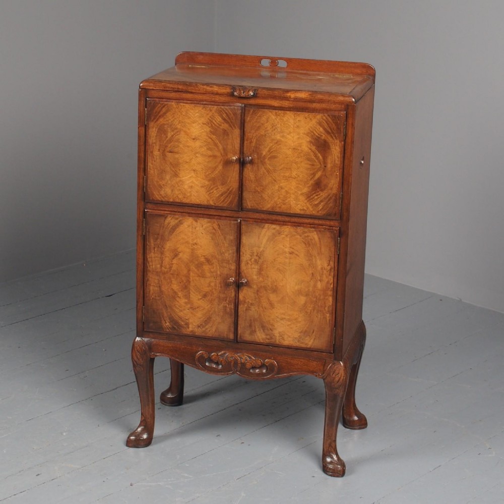 Walnut Lift Top Cabinet by Whytock and Reid, Edinburgh