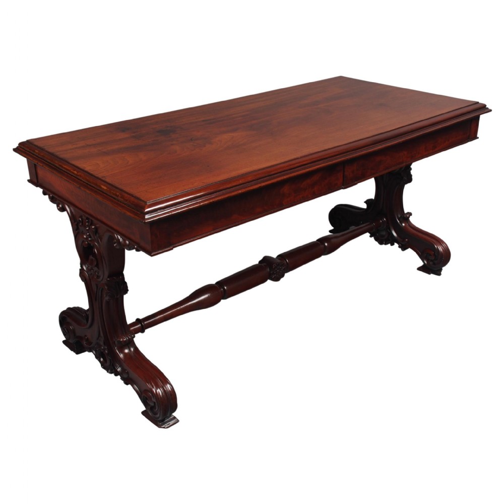 Antique Georgian Mahogany Library Table