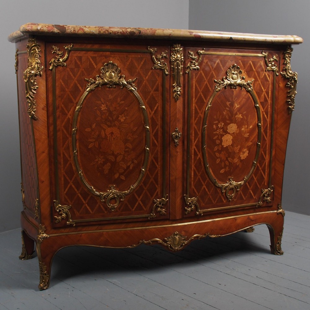 French Victorian Marble Top Commode by G. Durand