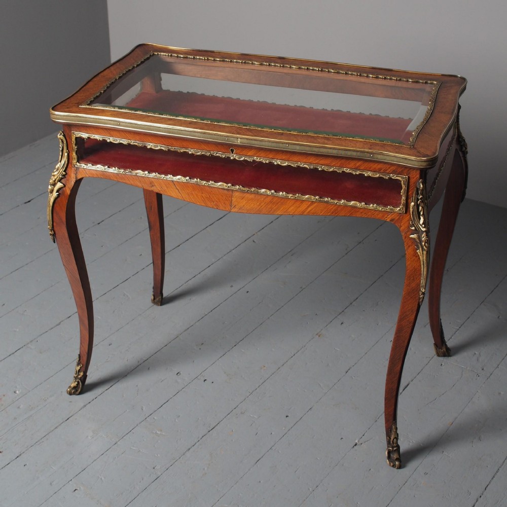 Antique Victorian Kingwood Bijouterie Table