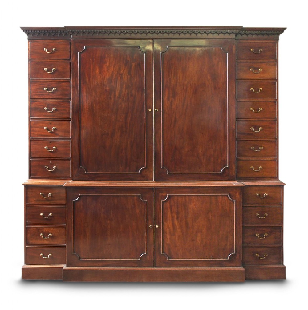 Antique George III Mahogany Estate Cabinet