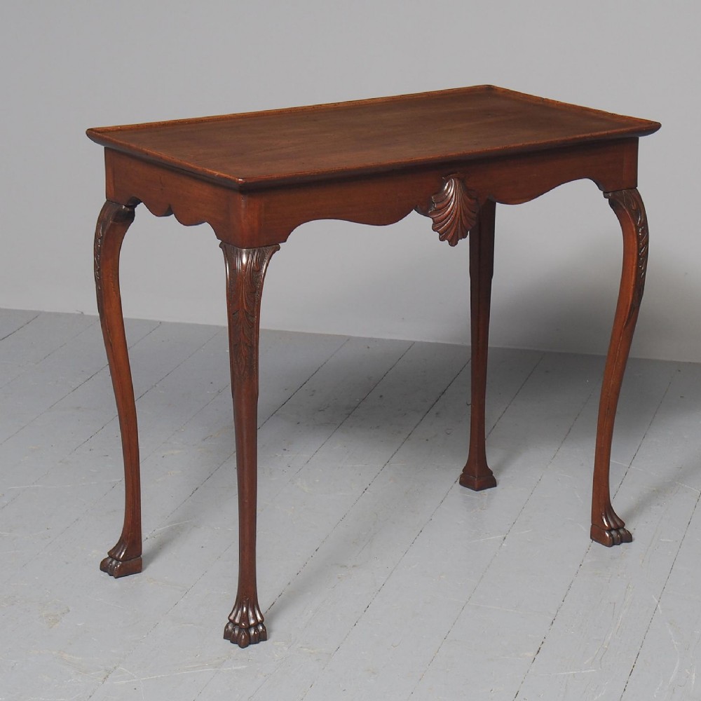Antique Georgian Style Mahogany Silver Table