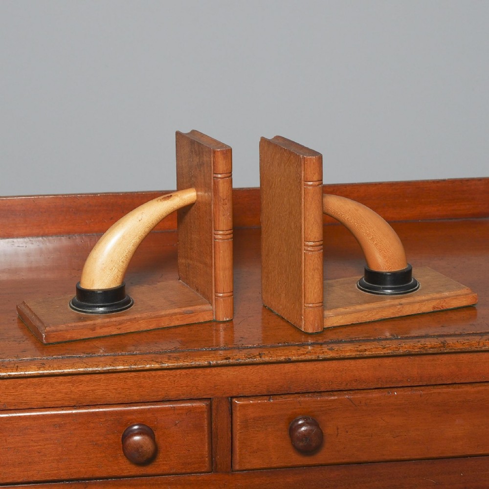 Pair of Victorian Oak Book Ends