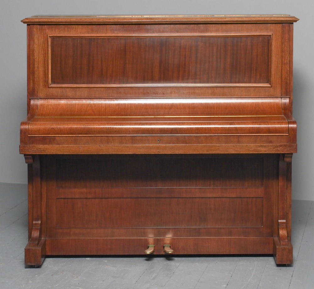 Mahogany Upright Piano by Bechstein, Berlin
