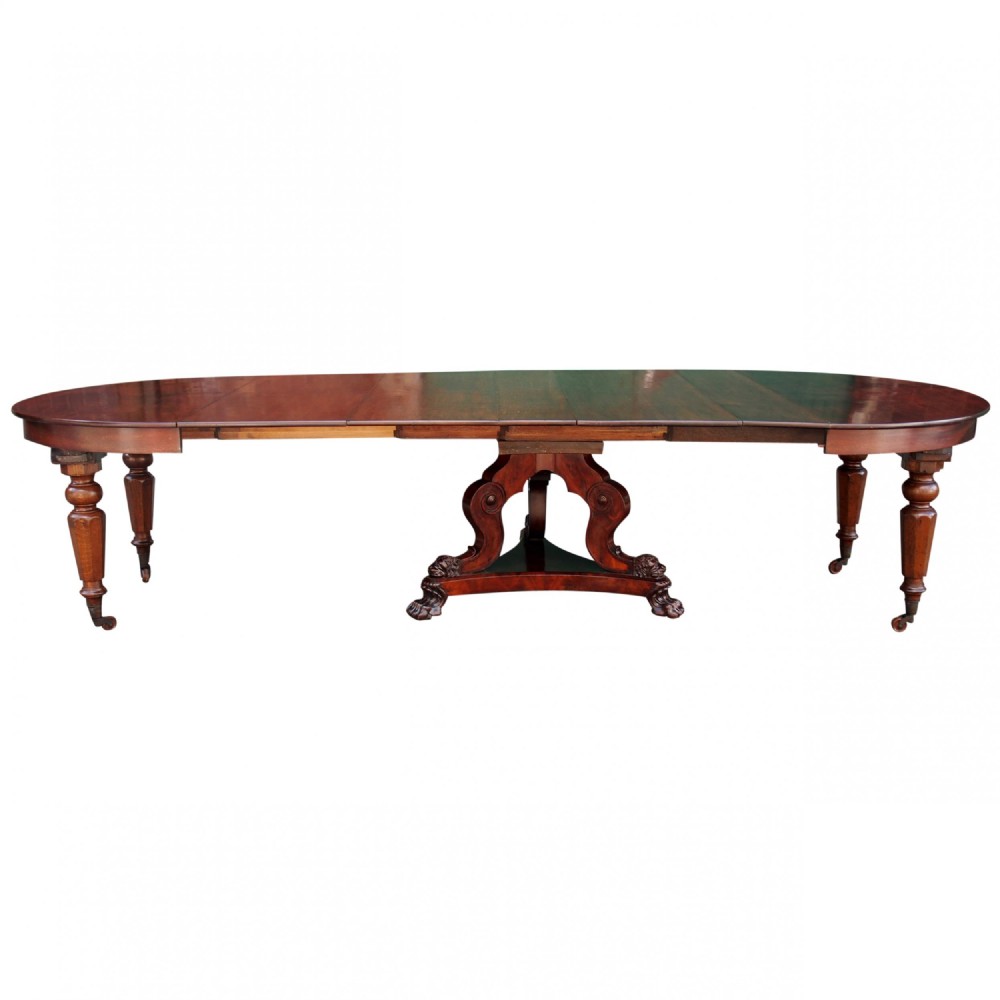 Unusual Victorian Mahogany Extending Dining Table