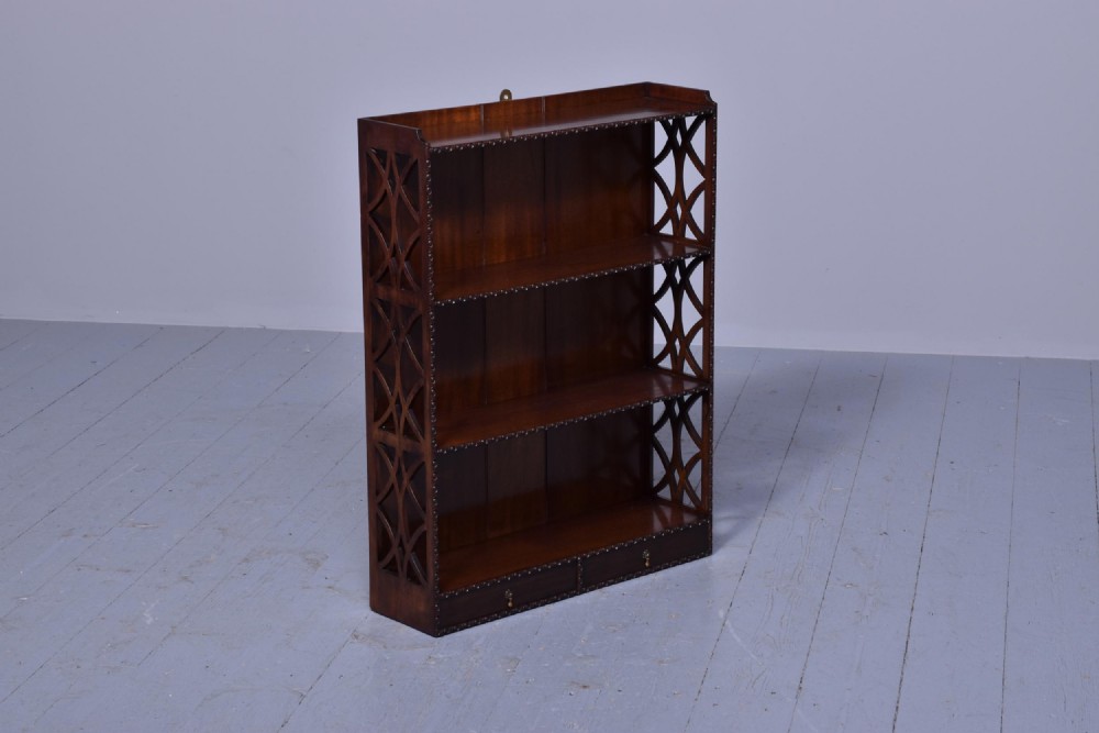 Mahogany Chippendale-Style Wall Shelves