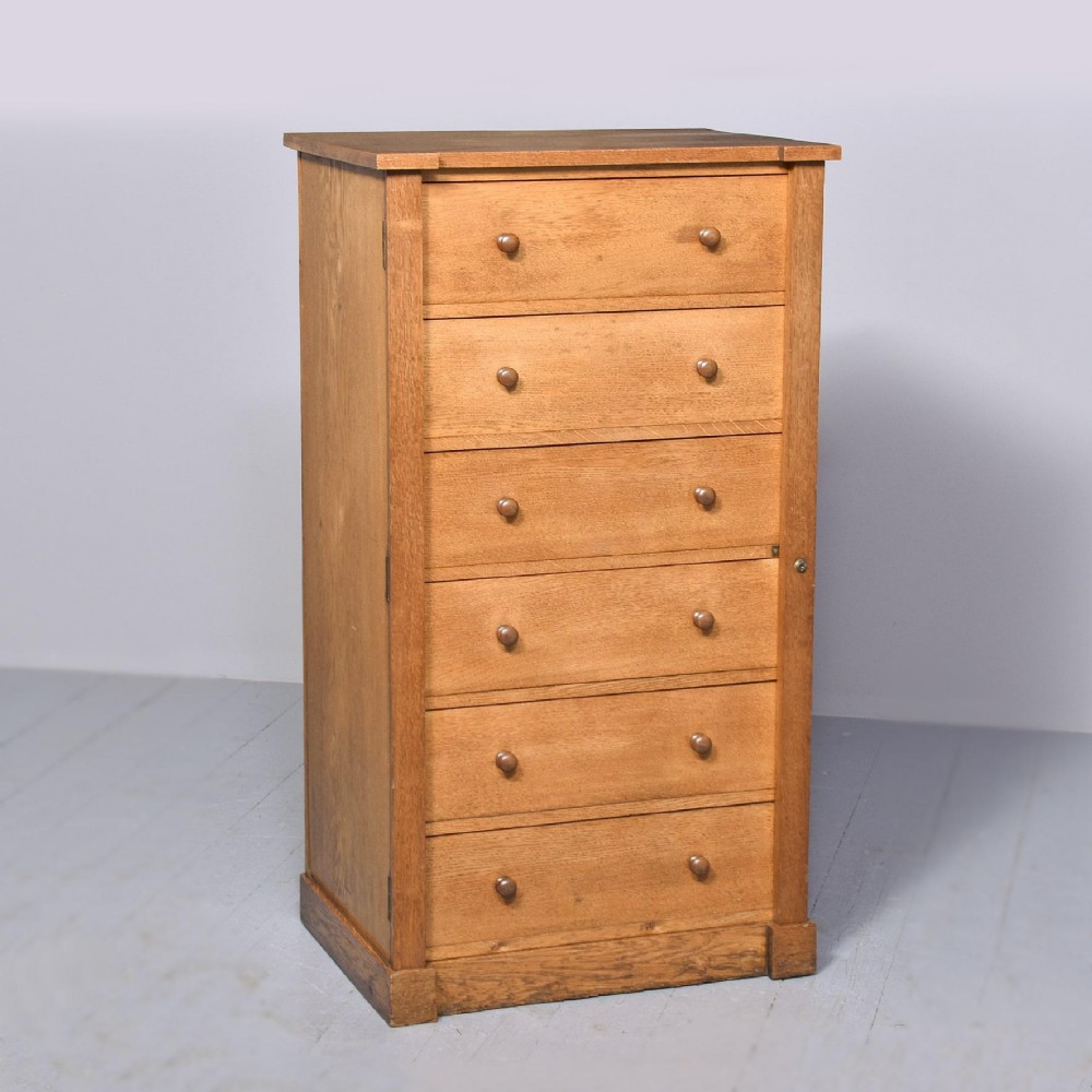 Antique Mid-Victorian Oak Wellington Chest