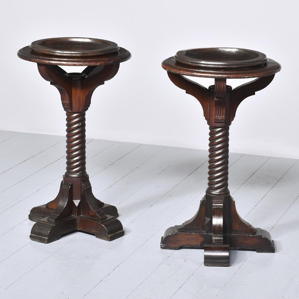 Pair of Gothic Pedestals