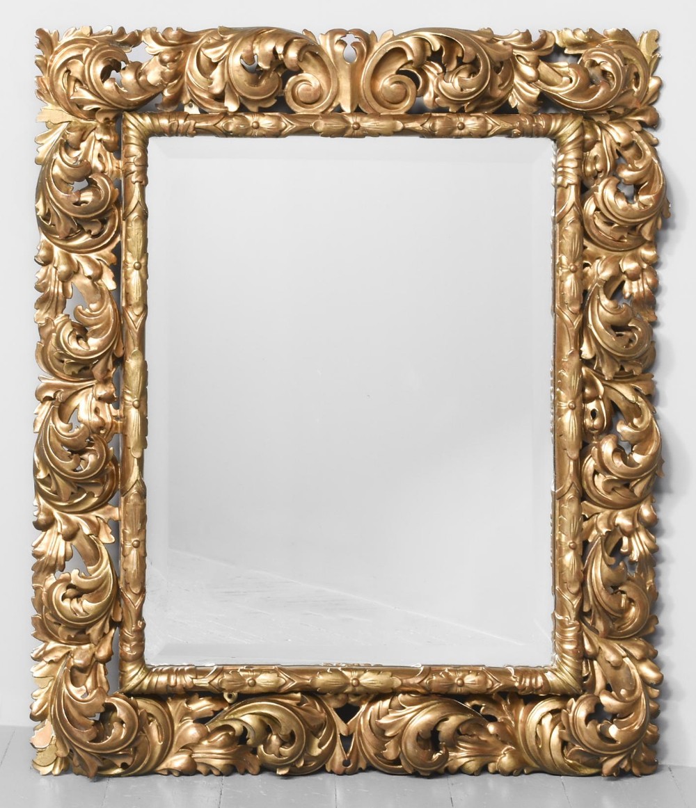 Carved Gilded Florentine Mirror