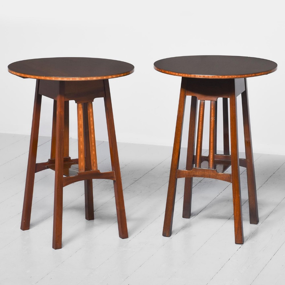 Pair of Art Nouveau Occasional Tables