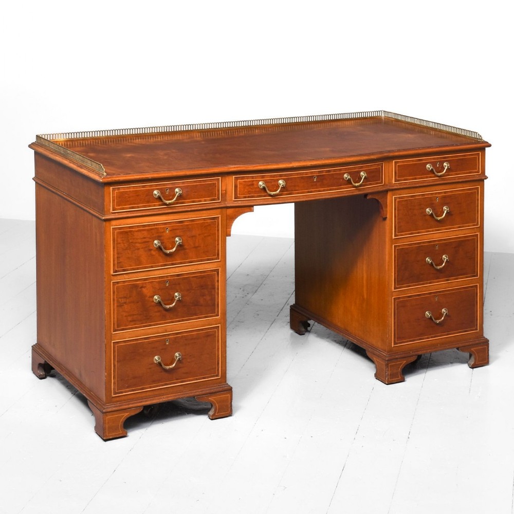 Quality Figured Mahogany Desk