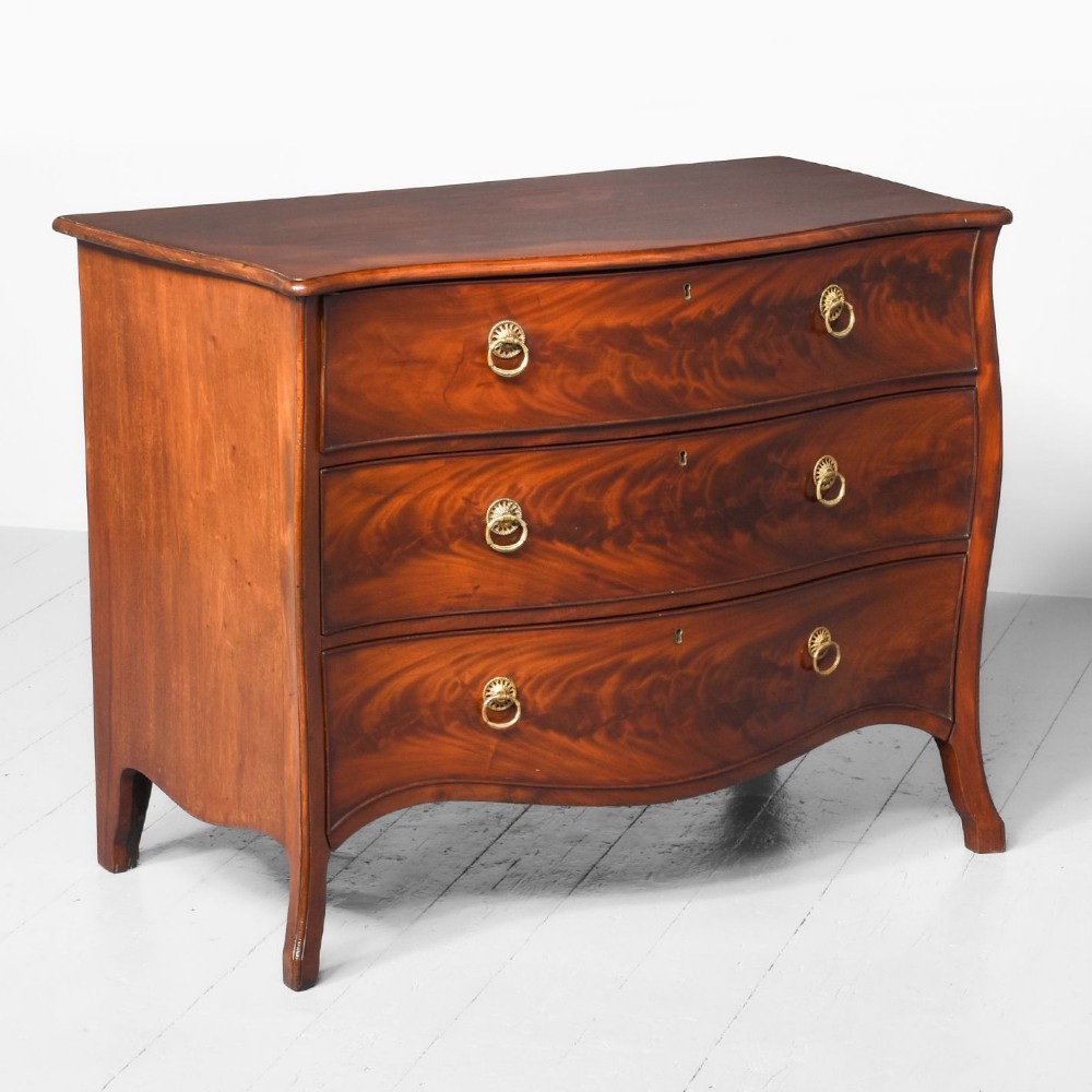 George III Serpentine Front Chest of Drawers