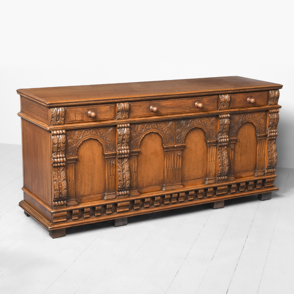 Jacobean Oak Sideboard or Cabinet