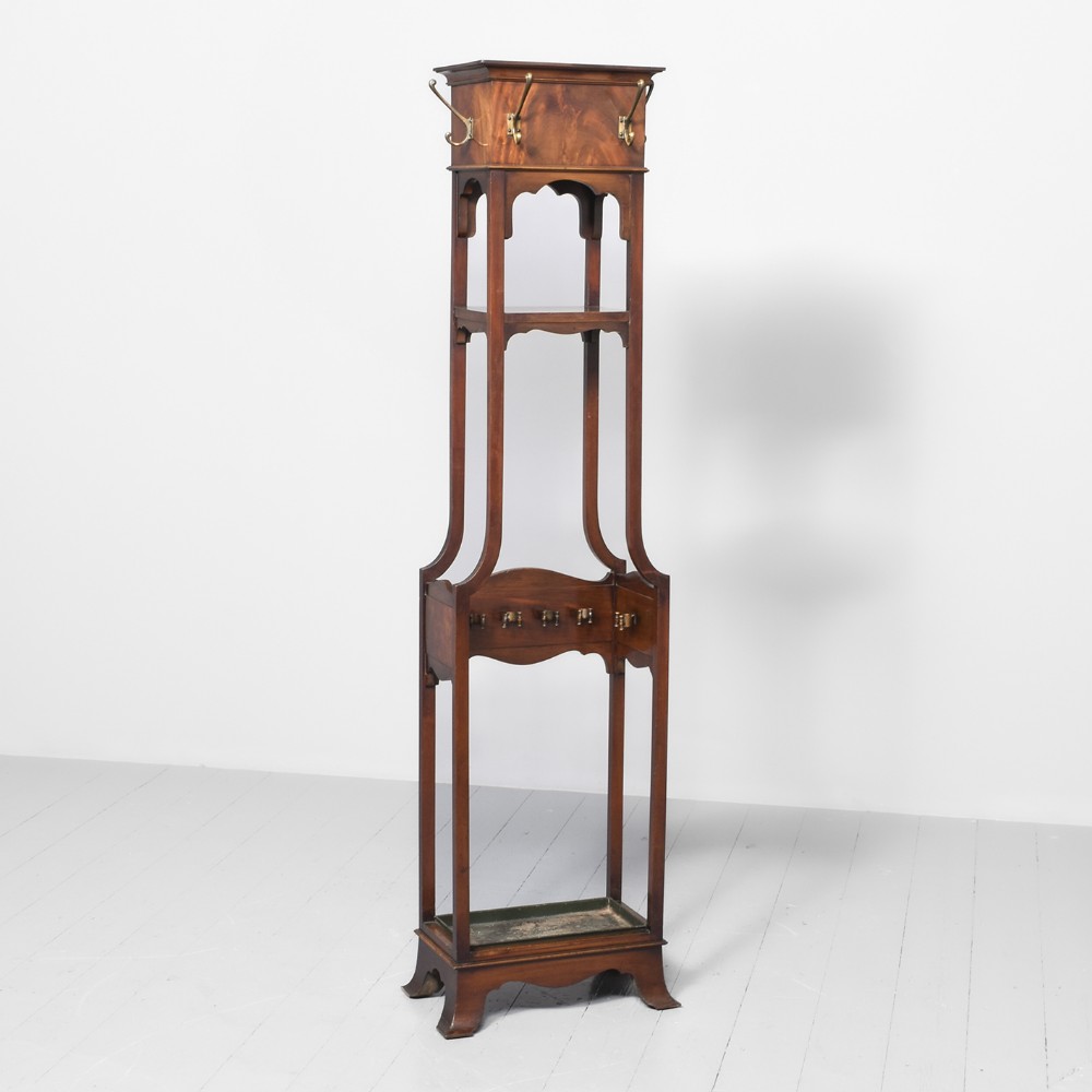 Edwardian Mahogany Hallstand
