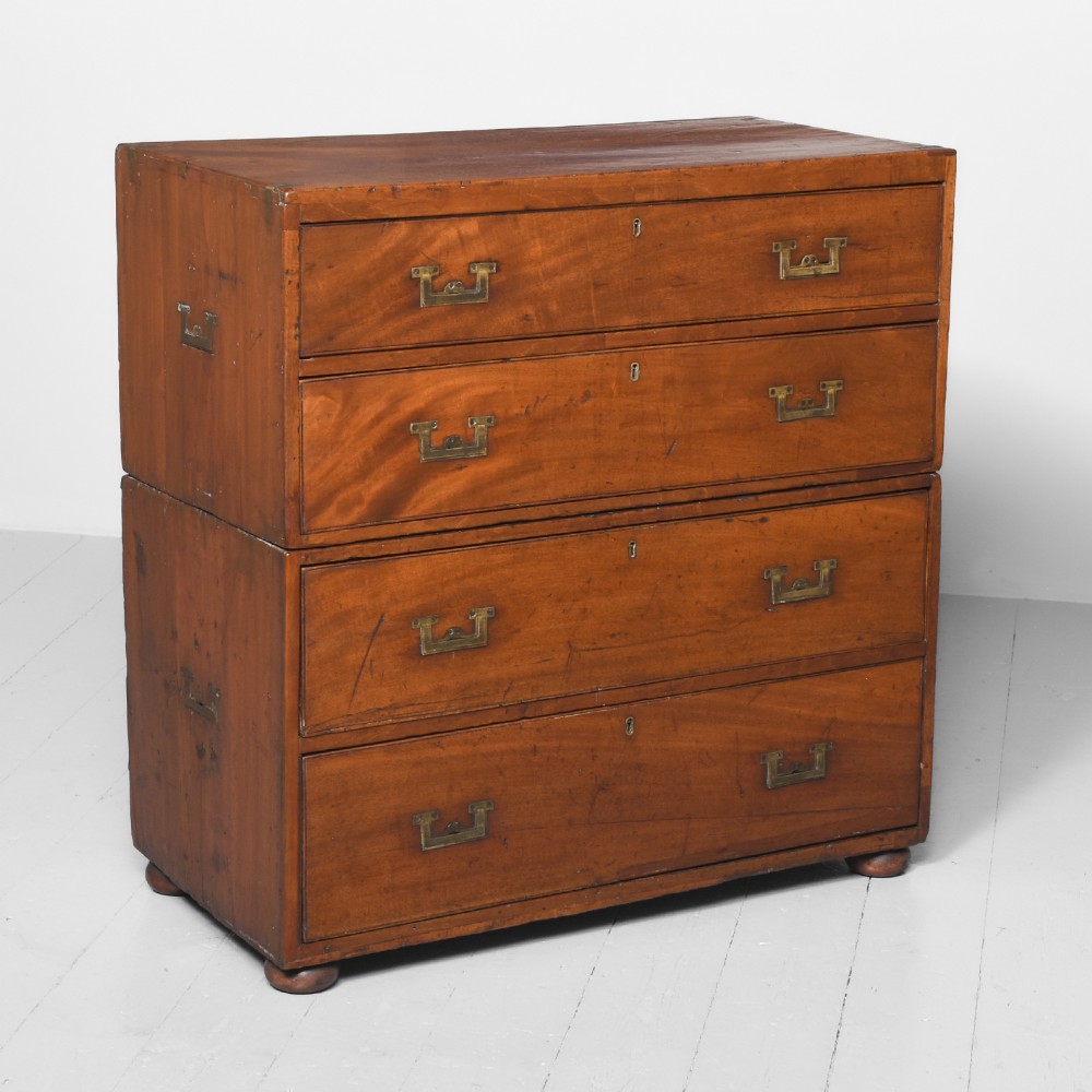 Early Victorian Neat-Sized Military Campaign Chest