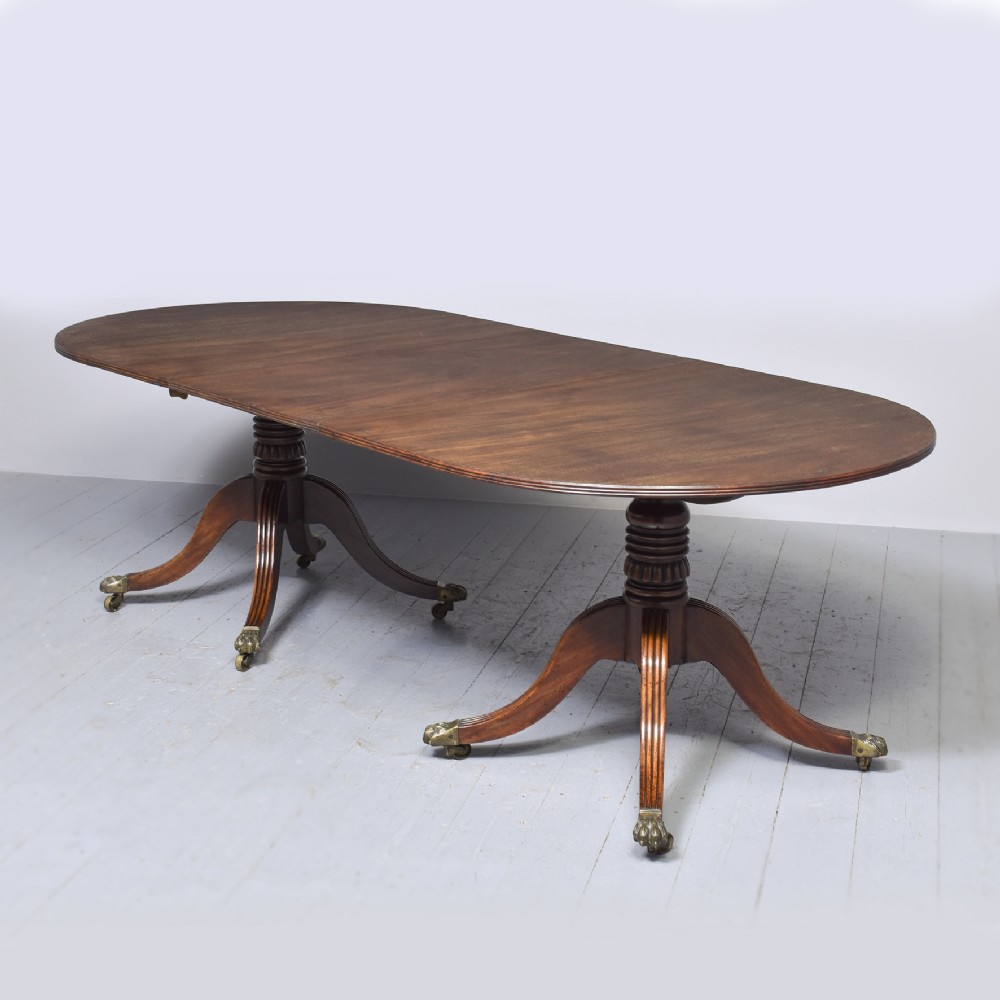 George IV Twin Pillar Dining Table