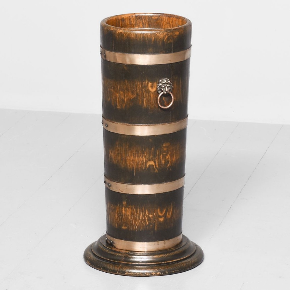 Staved Oak Stick Stand
