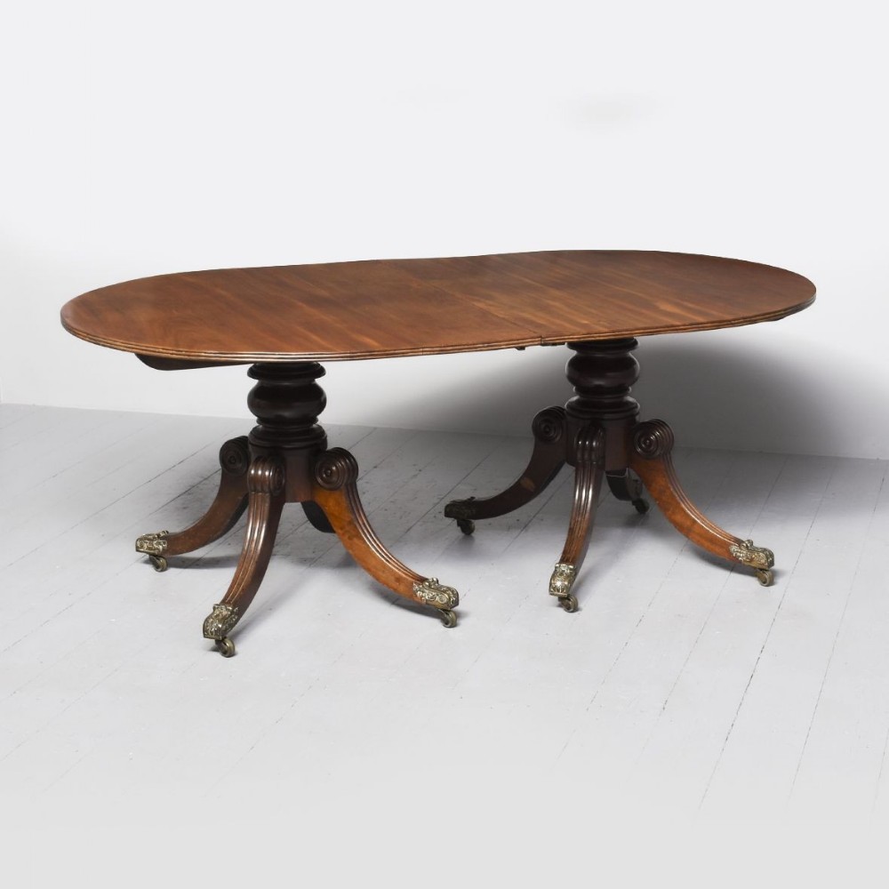 Regency Twin Pillar Dining Table