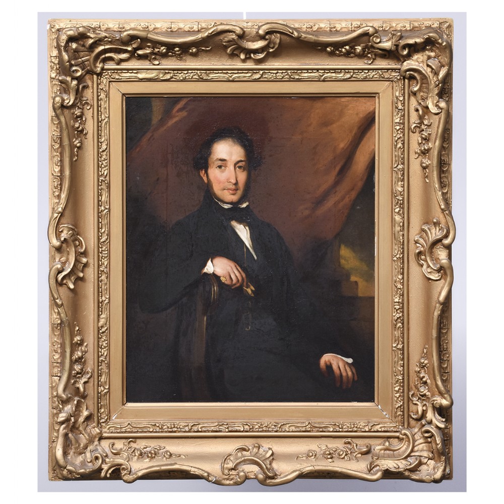Victorian Oil Painting of a Gentleman