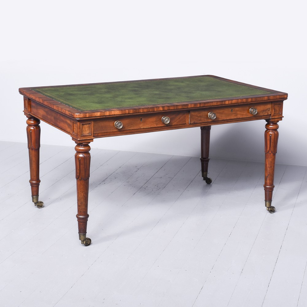 Fine Quality William IV Mahogany Library Table