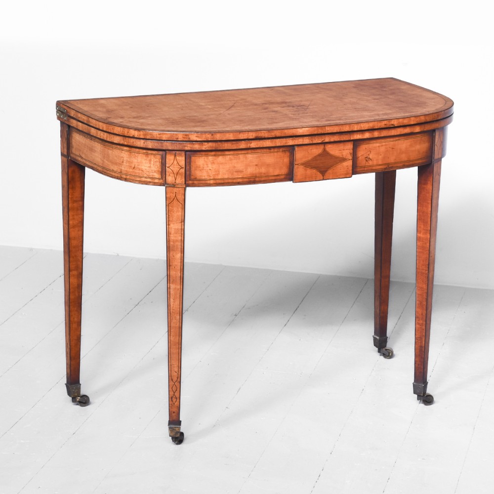 George III Satinwood Tea Table