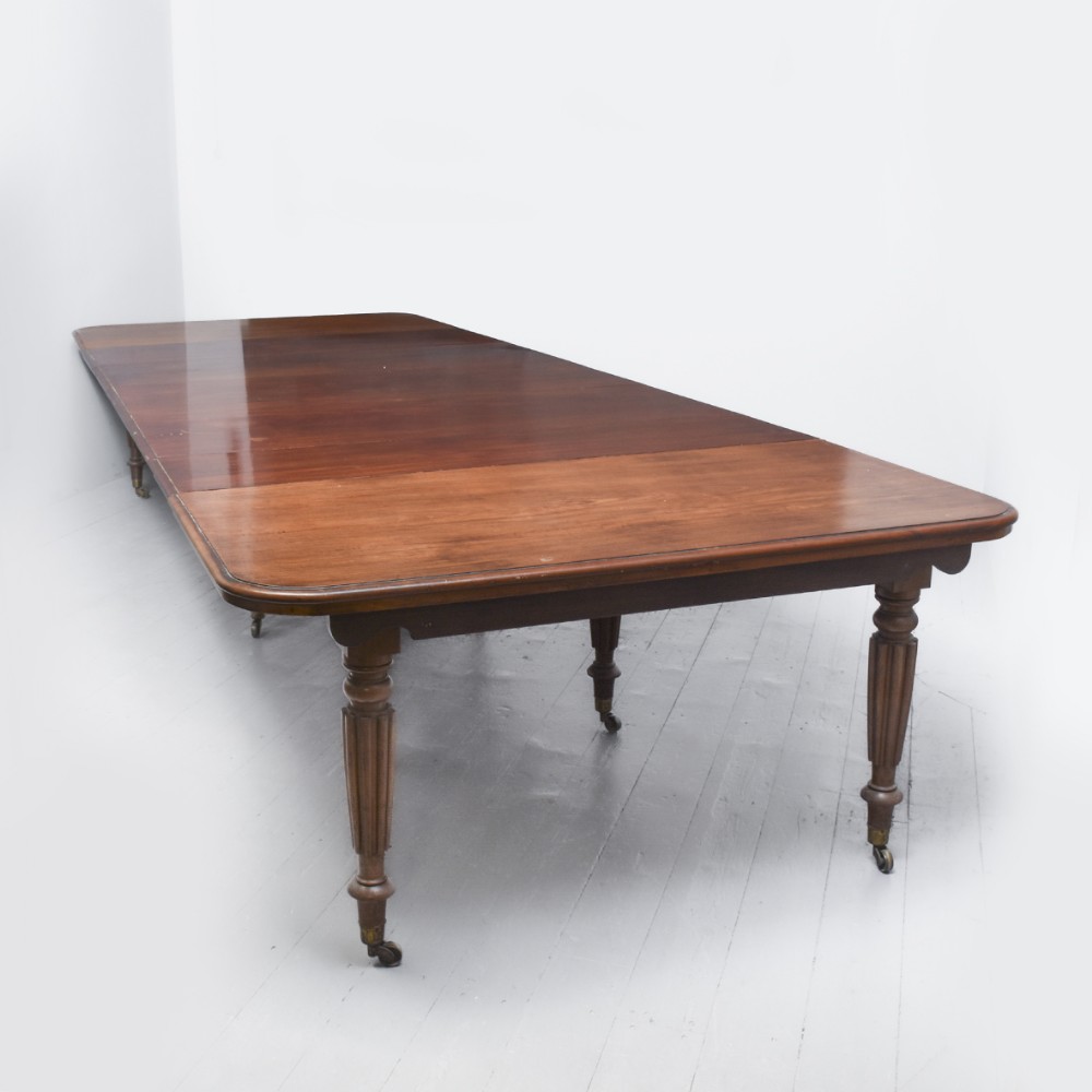 Large Regency Mahogany Dining Table Probably by Gillows 