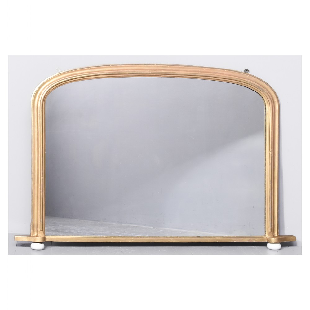 Late Victorian Gilt Framed Overmantel Mirror