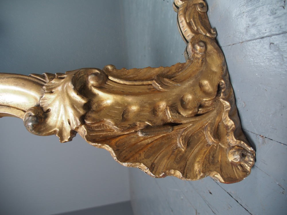 Antique Giltwood Wall Mirror View X