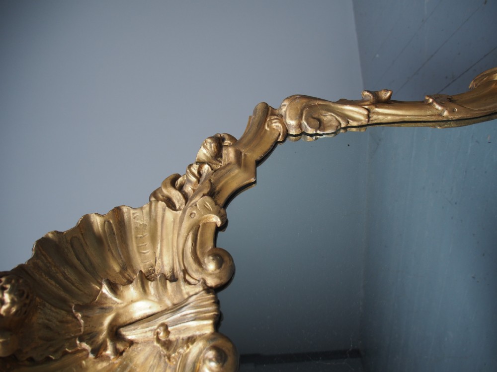 Antique Giltwood Wall Mirror View XII
