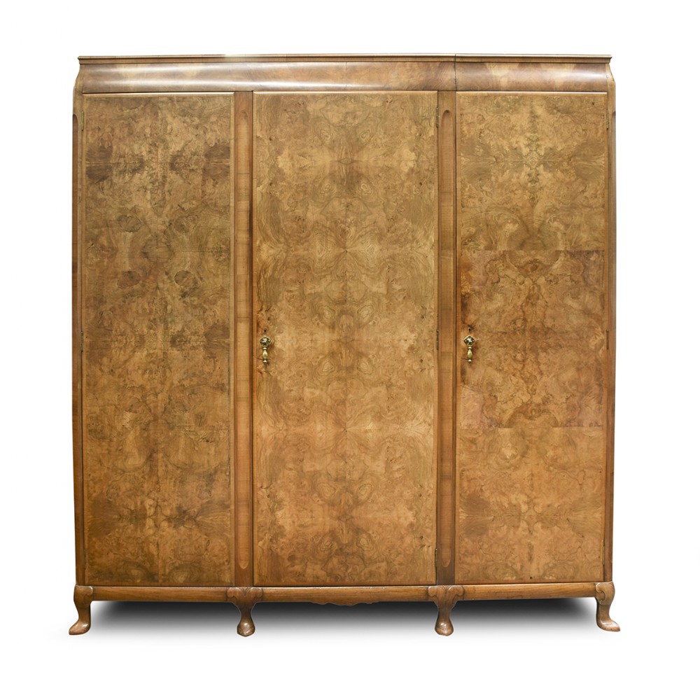 3 Door Walnut Robe by ‘Whytock & Reid of Edinburgh’