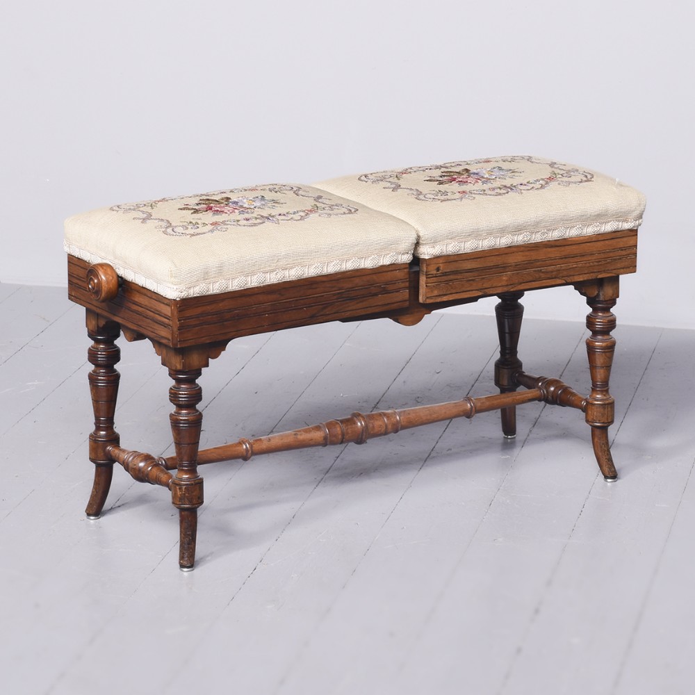 Professional Adjustable Rosewood Duet Stool