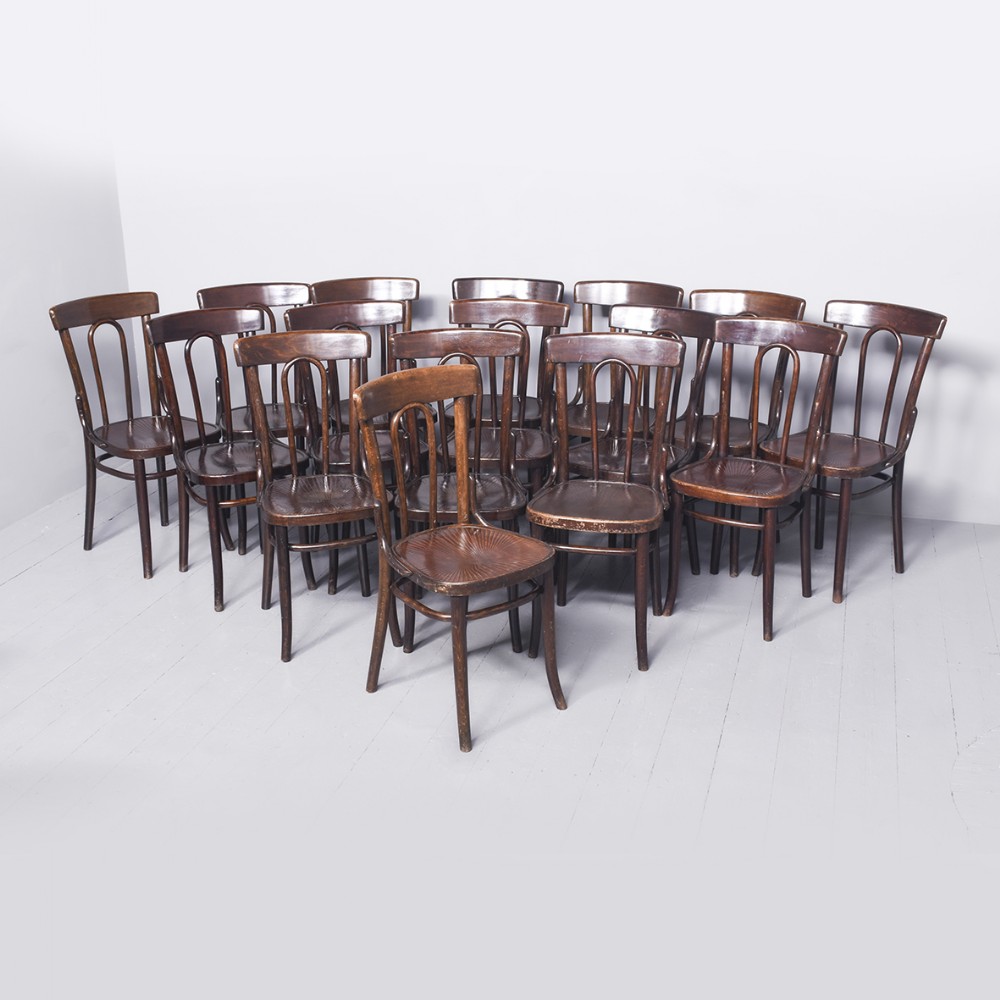 Quality set of 13 Bentwood Dining Chairs